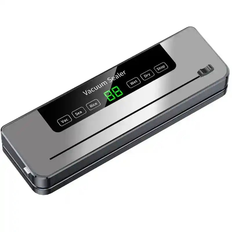 Electric Vacuum Sealer with Built-in Cutter – Touch Control, Dry & Wet Food Preservation